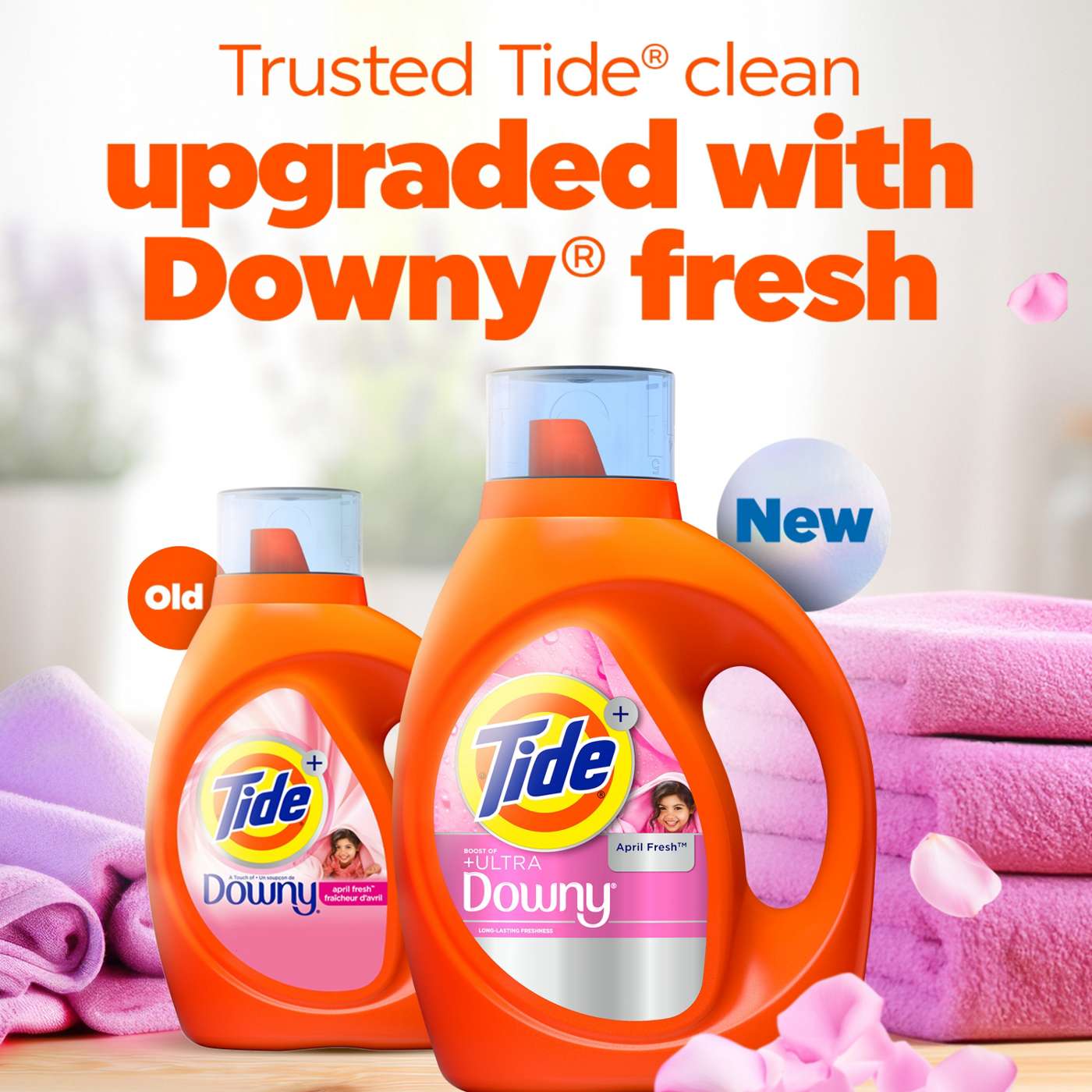 Tide Plus Boost of Ultra Downy Liquid Laundry Detergent, April Fresh Scent, 83 Loads; image 3 of 8