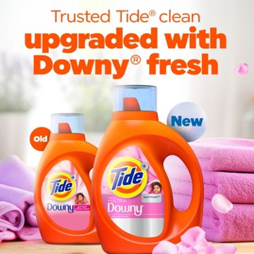 Tide Plus Boost of Ultra Downy Liquid Laundry Detergent, April Fresh Scent, 83 Loads, 117 oz