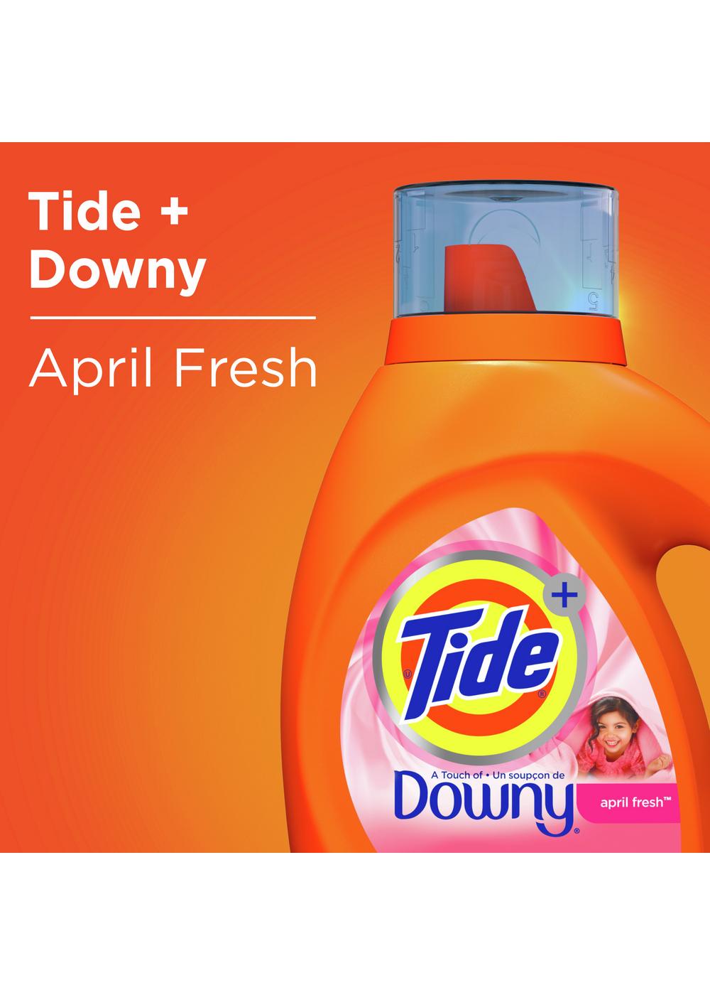 Tide + Downy HE Turbo Clean Liquid Laundry Detergent, 94 Loads - April Fresh; image 3 of 9