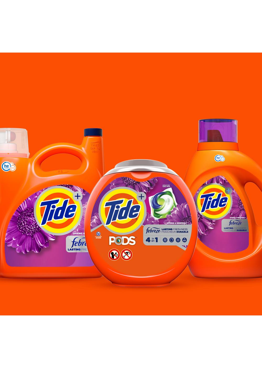 Tide + Febreze HE Turbo Clean Liquid Laundry Detergent, 94 Loads - Spring & Renewal; image 11 of 15