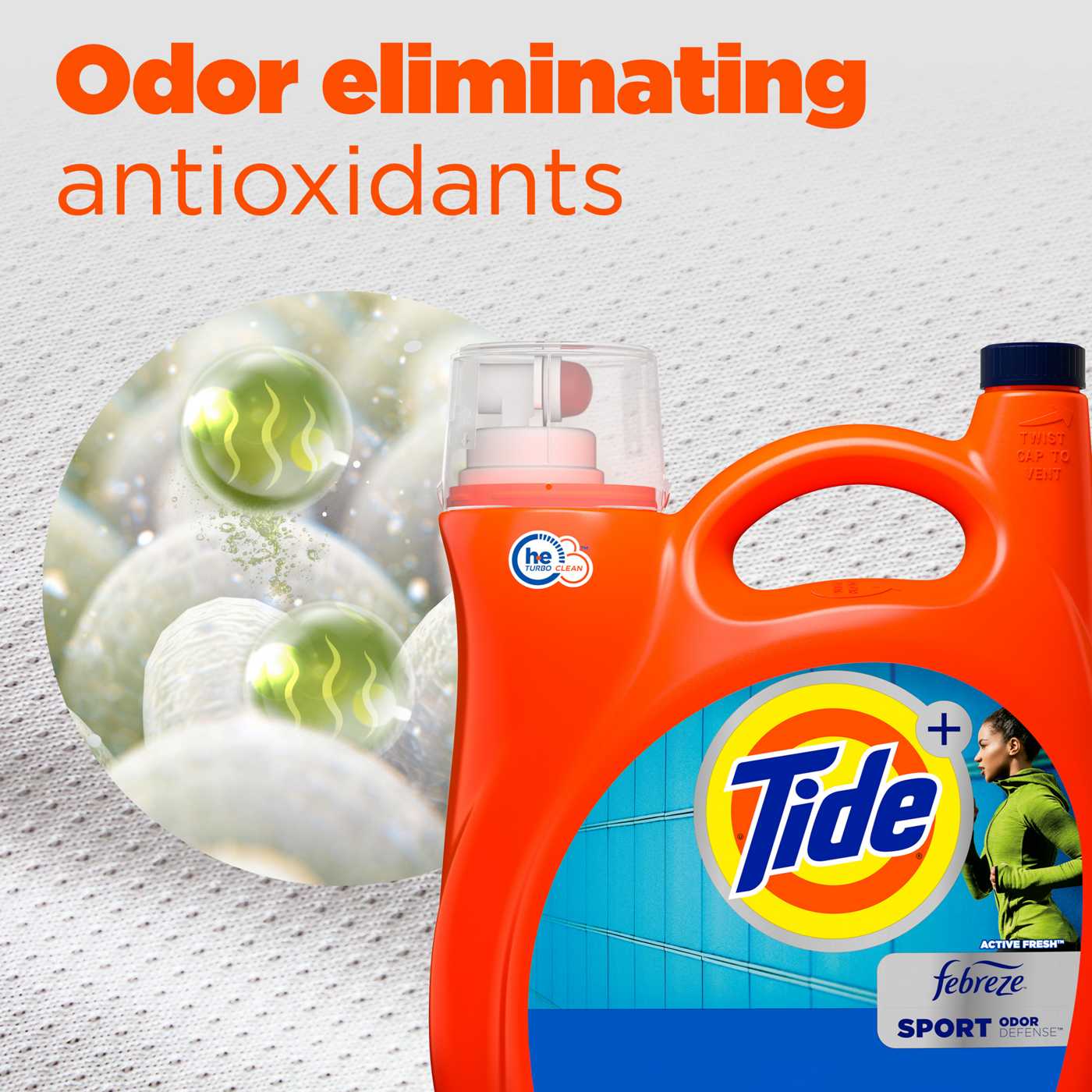 Tide + Febreze Sport Odor Defense HE Turbo Clean Liquid Laundry Detergent, 94 Loads - Active Fresh; image 11 of 13