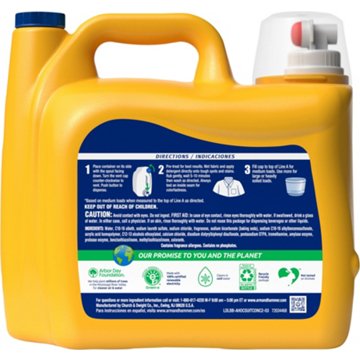 Arm & Hammer Plus OxiClean Odor Blasters HE Liquid Laundry Detergent, 122 Loads - Fresh Burst, 158.6 oz