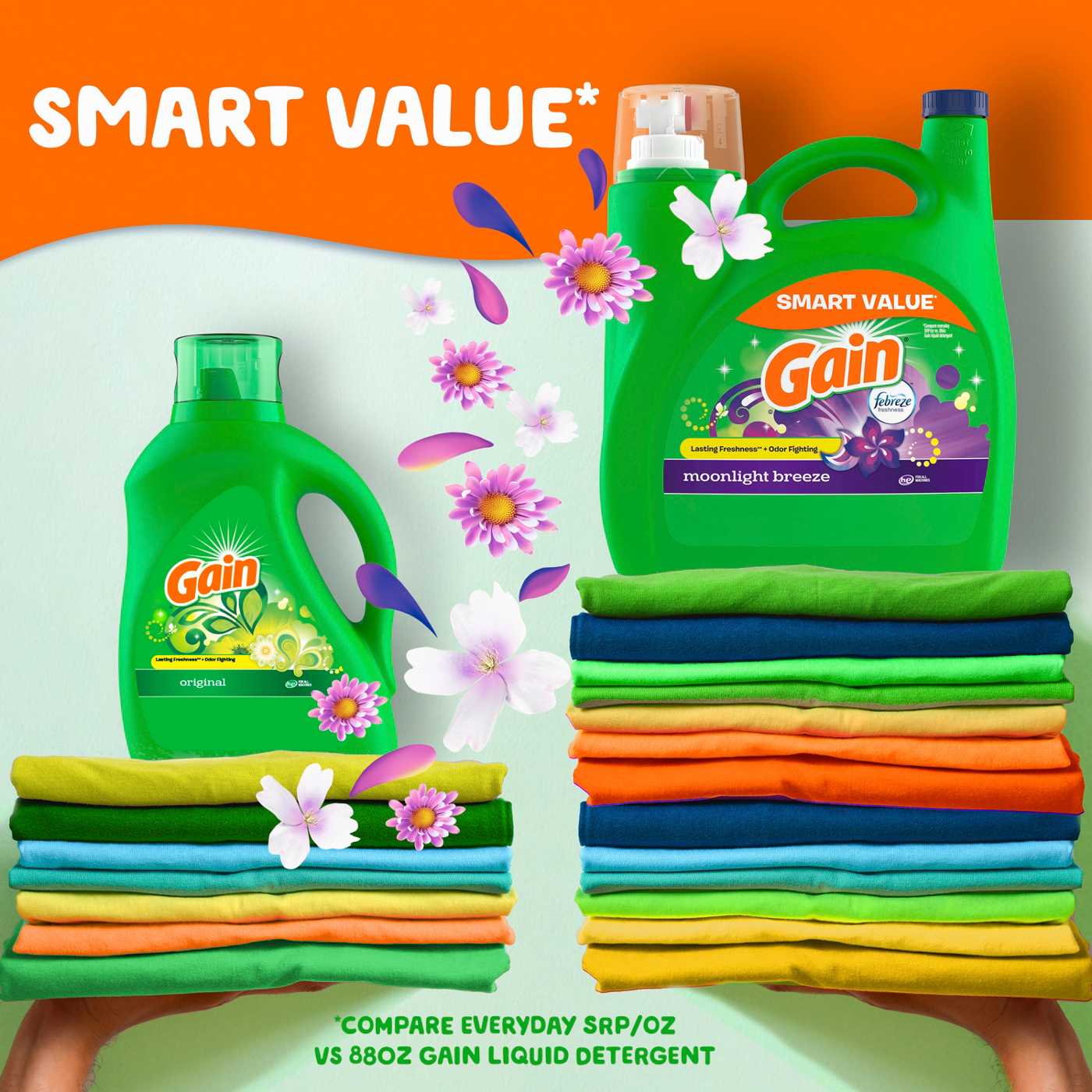 Gain Liquid Laundry Detergent, 100 Loads - Moonlight Breeze Scent; image 6 of 10