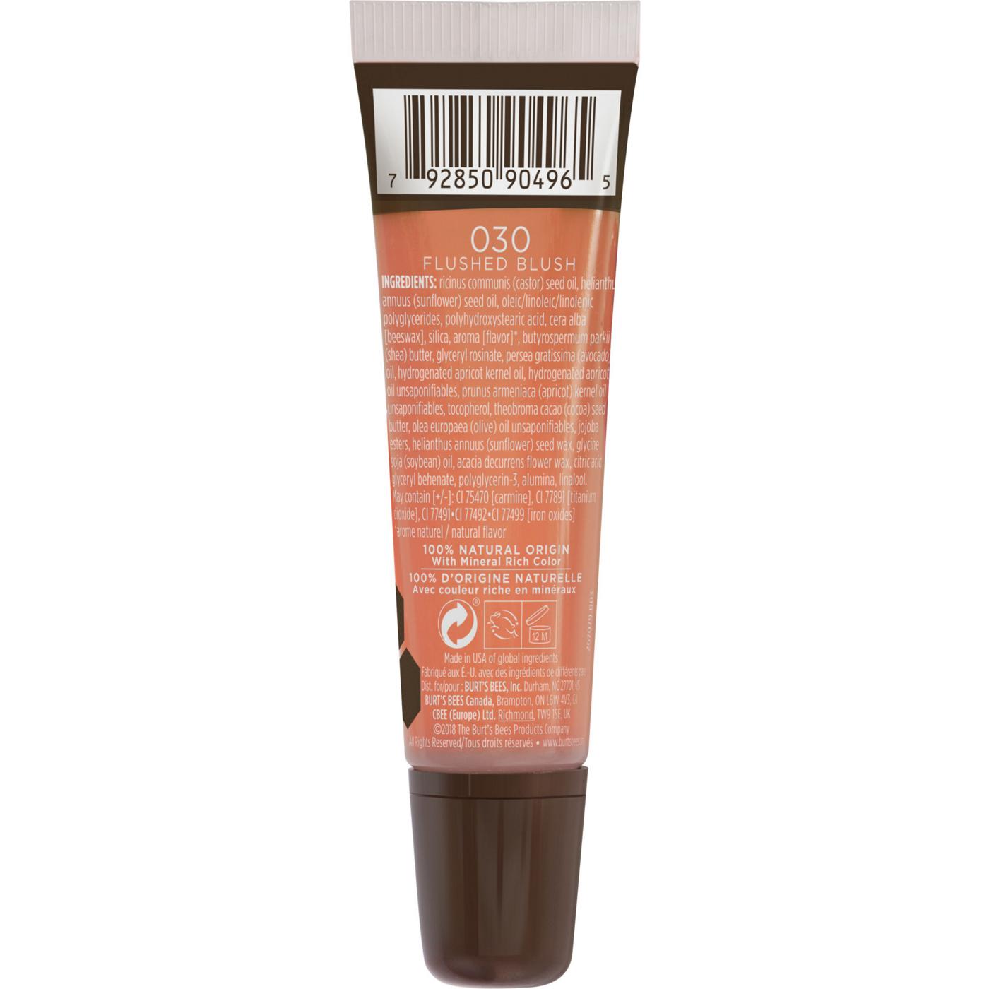 Burt's Bees 100% Natural Origin Moisturizing Lip Gloss - Flushed Blush; image 6 of 6