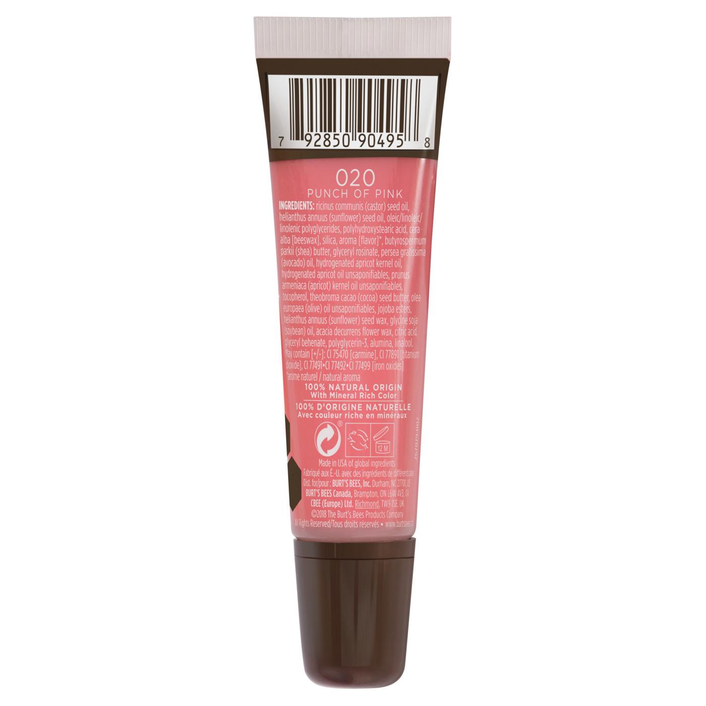 Burt's Bees 100% Natural Origin Moisturizing Lip Gloss - Punch of Pink; image 3 of 7