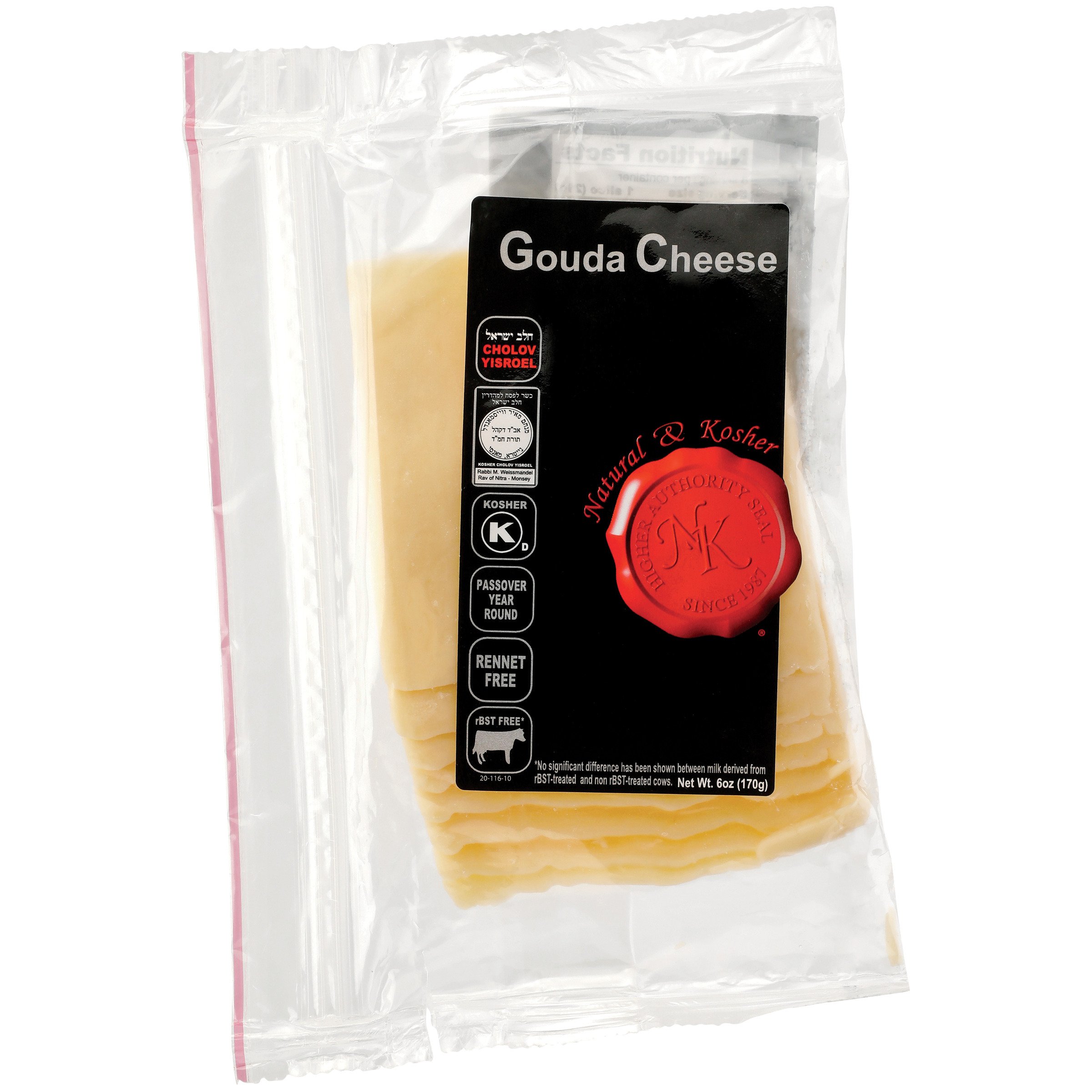 Natural & Kosher Sliced Gouda Cheese, Kosher Shop Cheese at HEB
