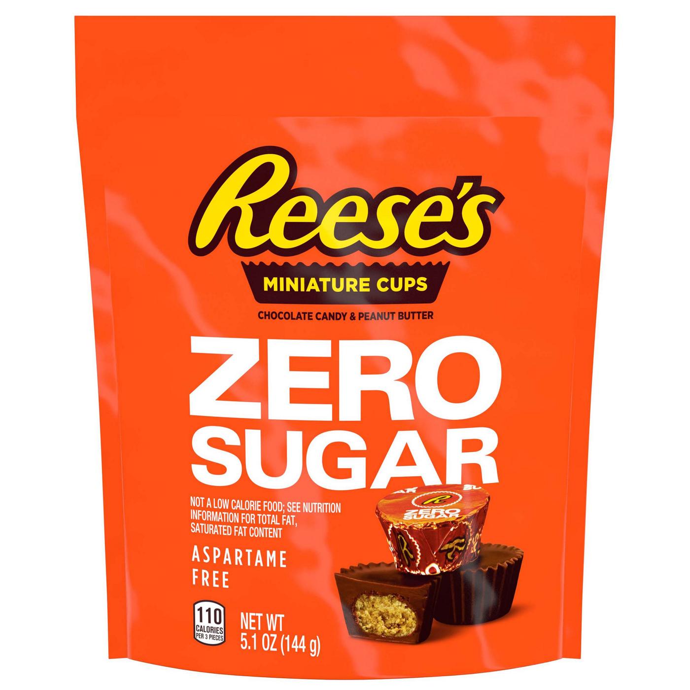 Reese's Zero Sugar Miniature Peanut Butter Cups; image 1 of 2