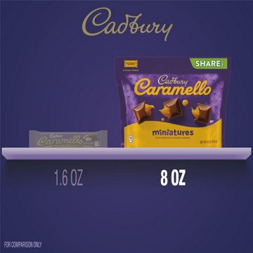 Cadbury Caramello Miniatures Milk Chocolate Caramel Candy - Share Pack