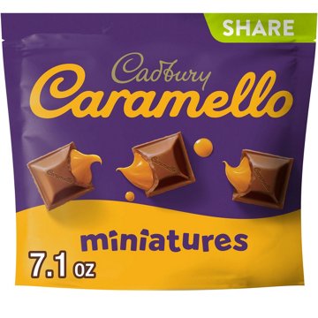 Cadbury Caramello Miniatures Milk Chocolate Caramel Candy - Share Pack