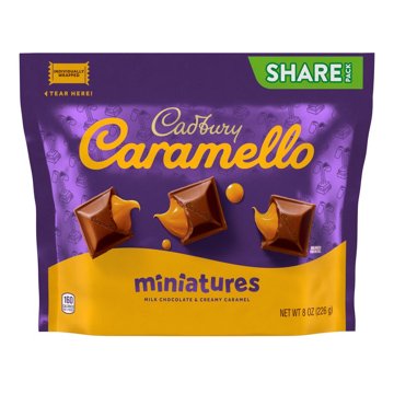 Cadbury Caramello Miniatures Milk Chocolate Caramel Candy - Share Pack