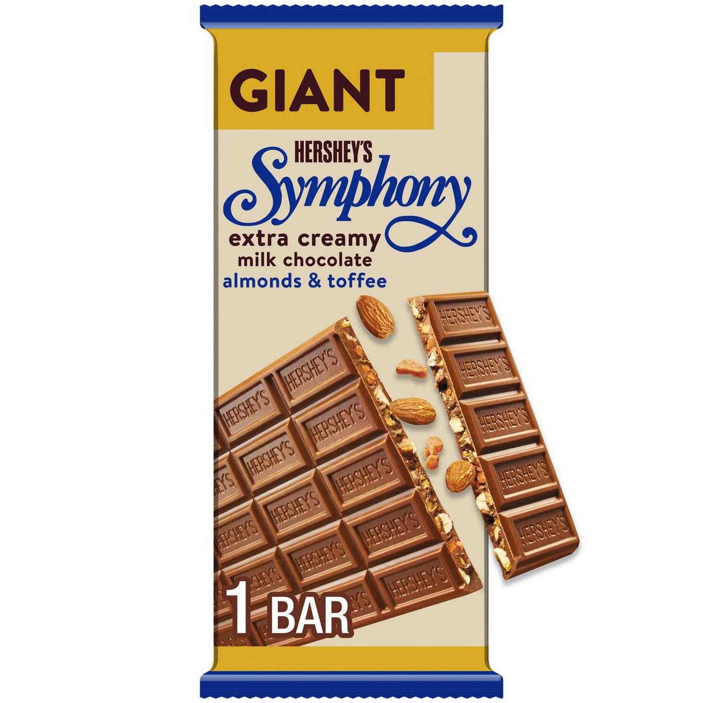 Hershey's Symphony Almonds & Toffee Giant Milk Chocolate Bar; image 1 of 9