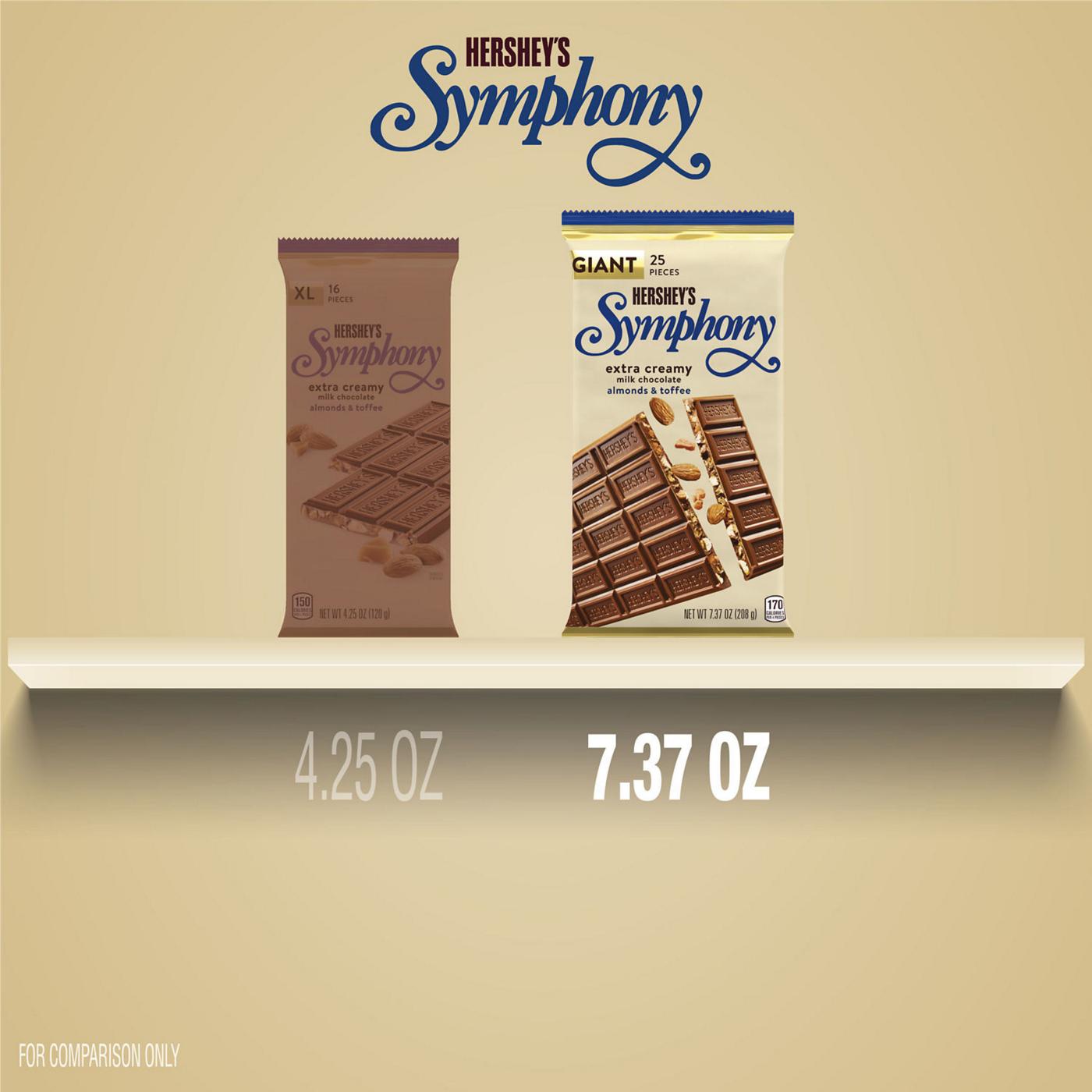 Hershey's Symphony Almonds & Toffee Giant Milk Chocolate Bar; image 4 of 7