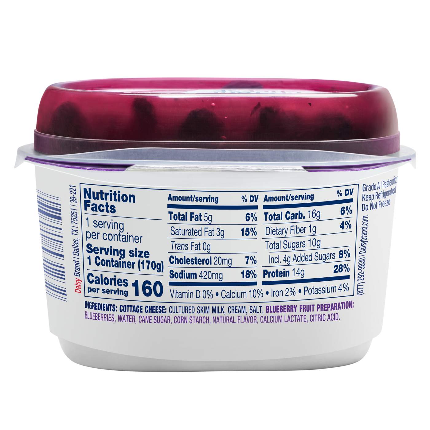 Daisy Cottage Cheese With Blueberries; image 4 of 5