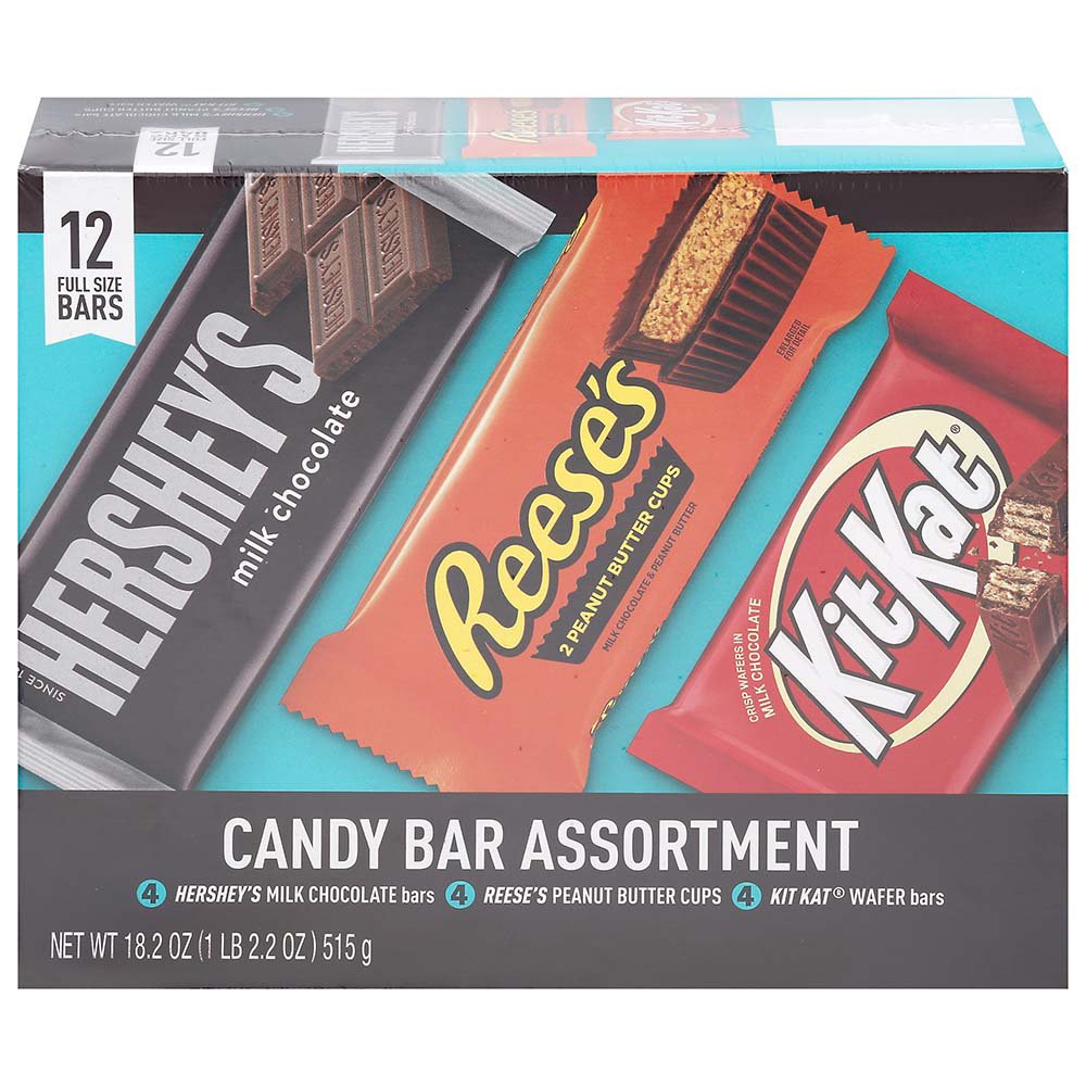 M&M'S Variety Pack Full Size Milk Chocolate Candy Bars Assortment, 30.58 oz  18 ct