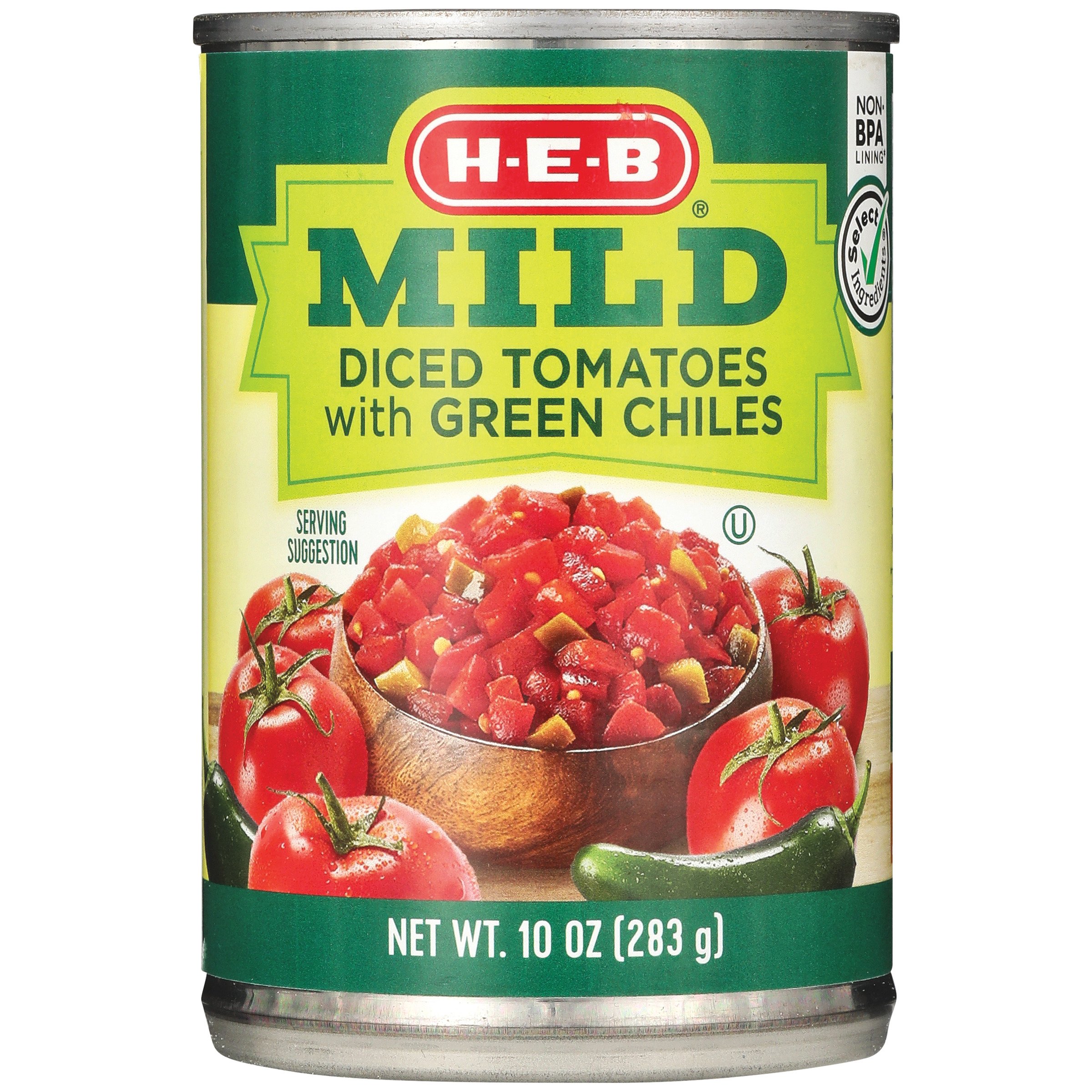 H-E-B Mild Diced Tomatoes With Green Chilies - Shop Canned & Dried Food ...