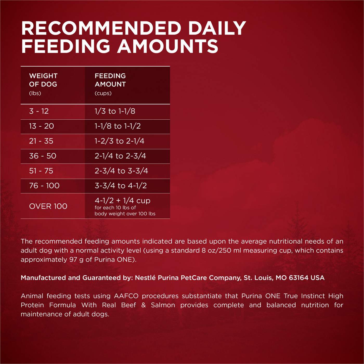 Purina ONE Natural High Protein Dry Dog Food Dry True Instinct - Real Beef and Salmon With Bone Broth; image 6 of 7