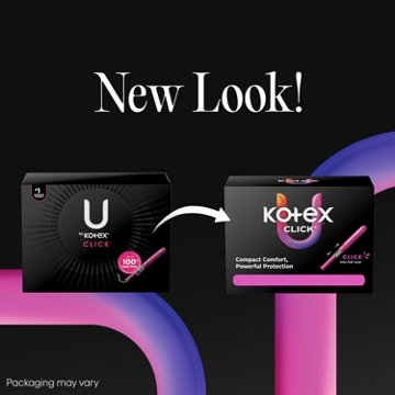 U By Kotex Click Compact Super Plus Tampons, 32 ct