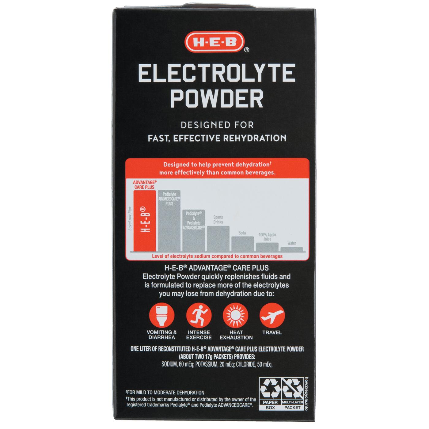 H-E-B Electrolyte Powder Packets - Strawberry Freeze; image 4 of 5