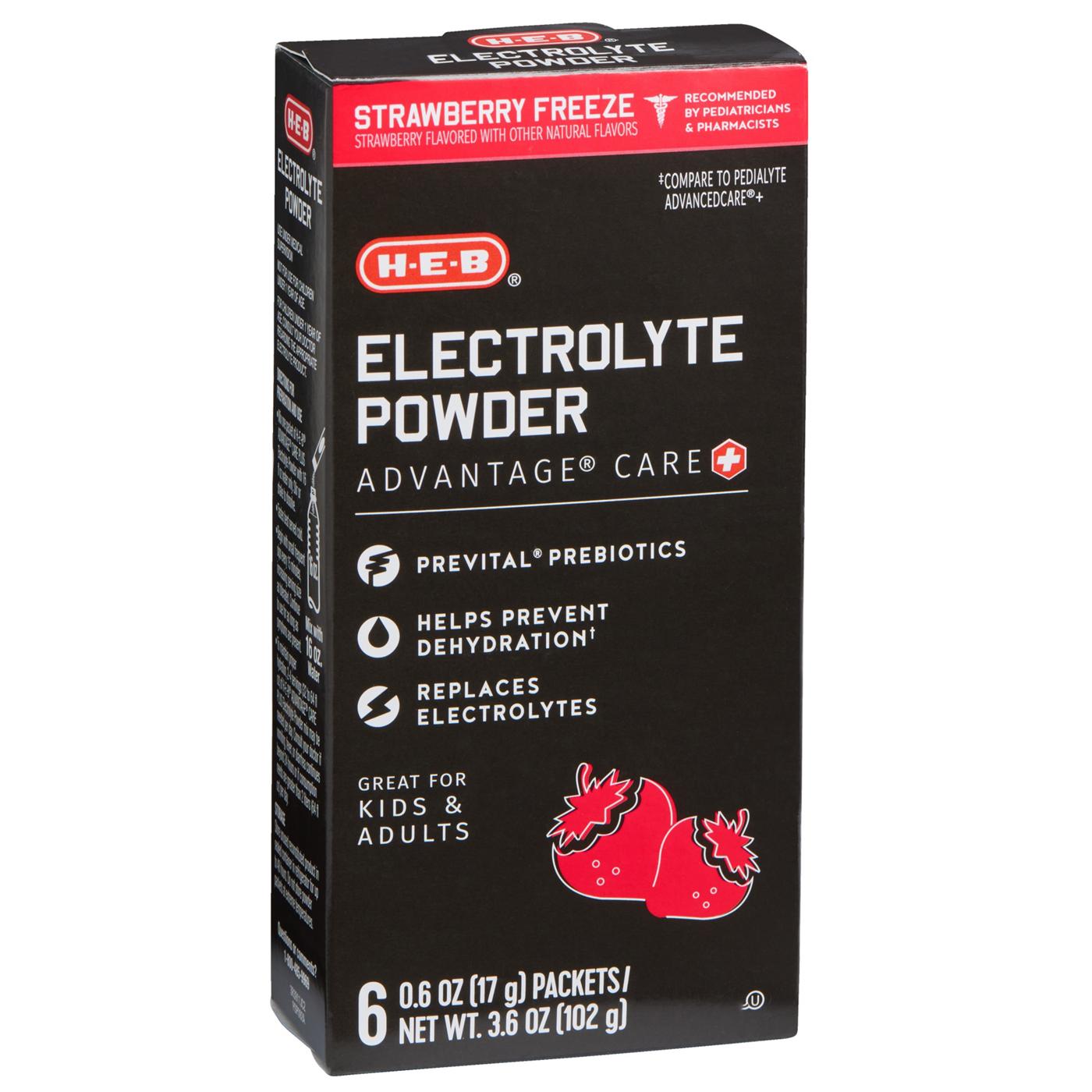 H-E-B Electrolyte Powder Packets - Strawberry Freeze; image 5 of 5