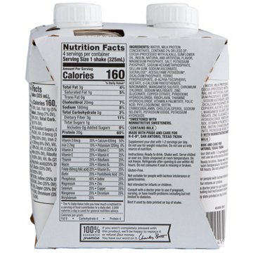 H-E-B 30g Protein Nutritional Shakes 4 pk Bottles - Chocolate
