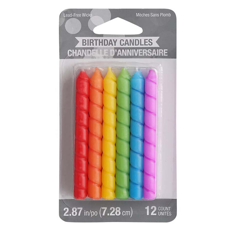 Creative Converting Spiral Birthday Candles Multi Color Shop