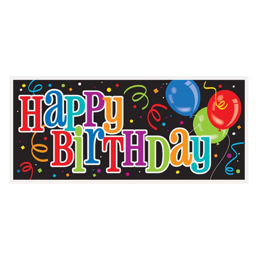 Unique Bold Happy Birthday Giant Wall Banner - Shop Party decor at H-E-B