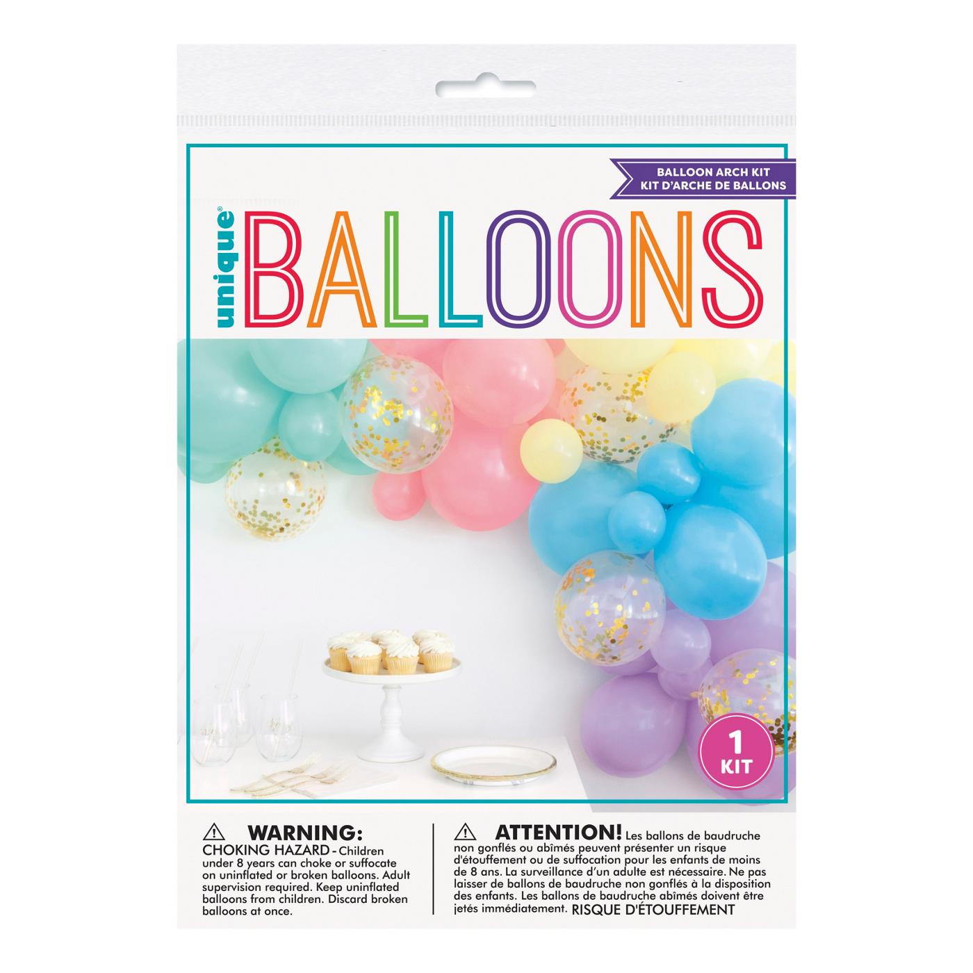 Unique Assorted Pastel Balloon Arch Kit; image 1 of 2