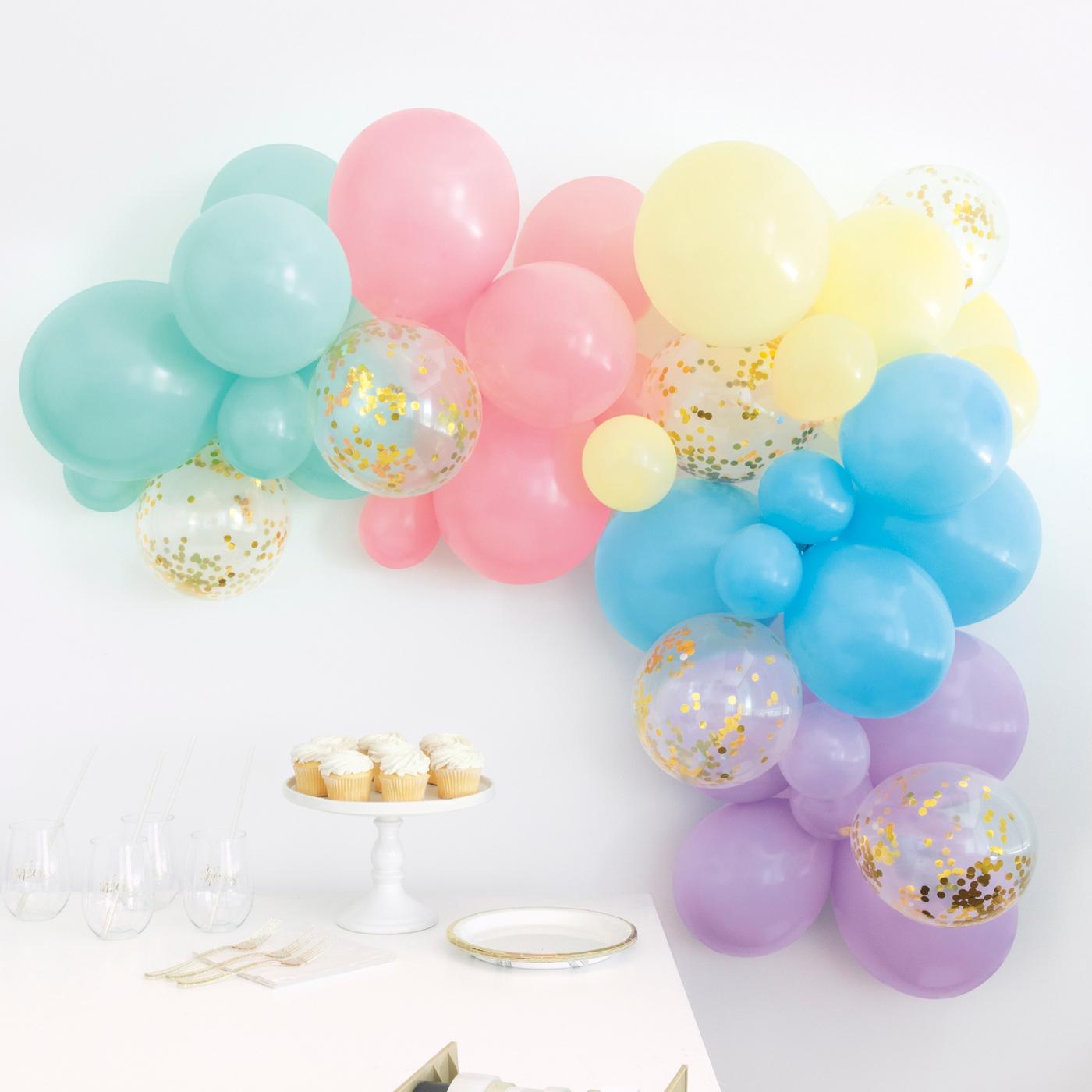 Unique Assorted Pastel Balloon Arch Kit; image 2 of 2