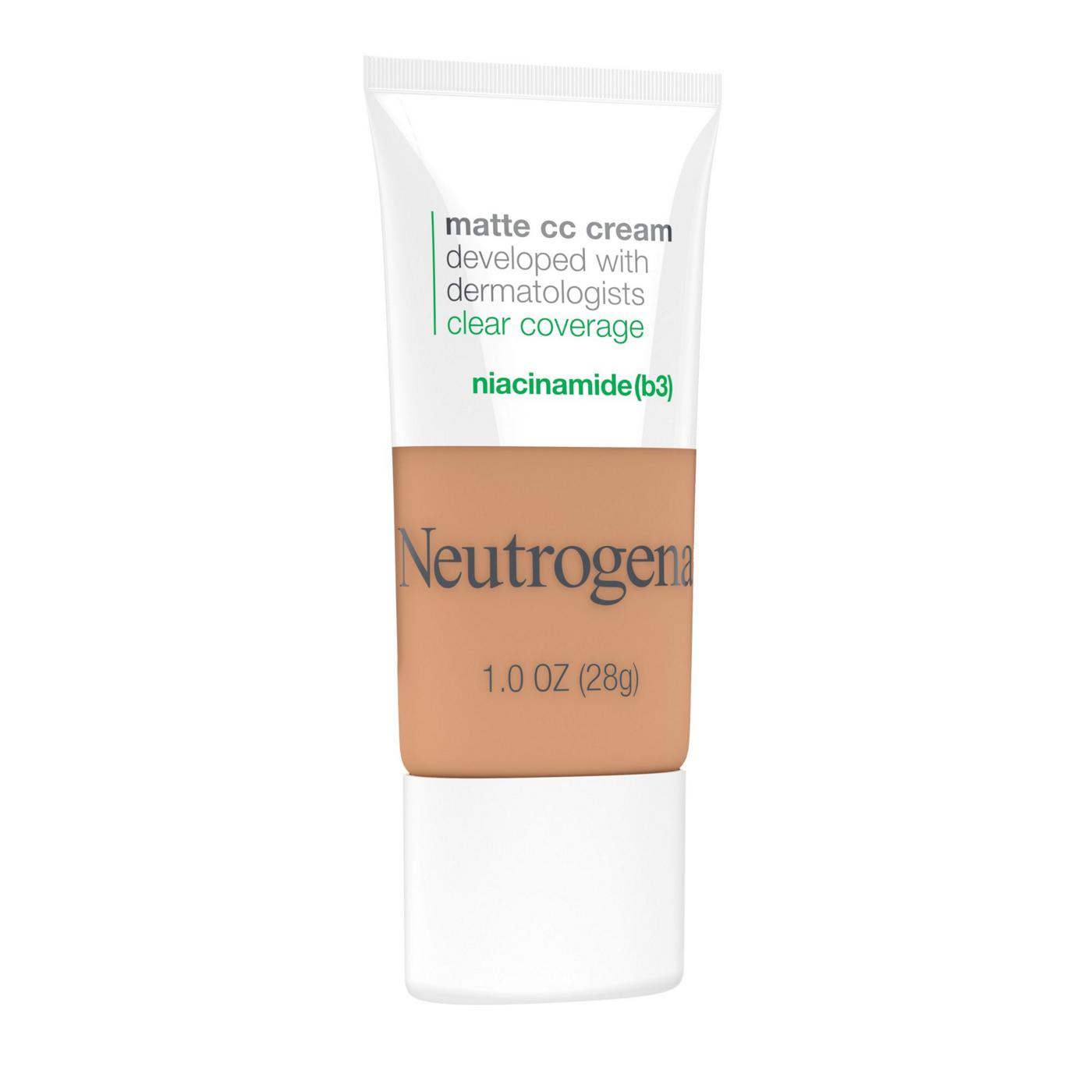 Neutrogena Flawless Matte CC Cream Clear Coverage Wheat; image 2 of 5