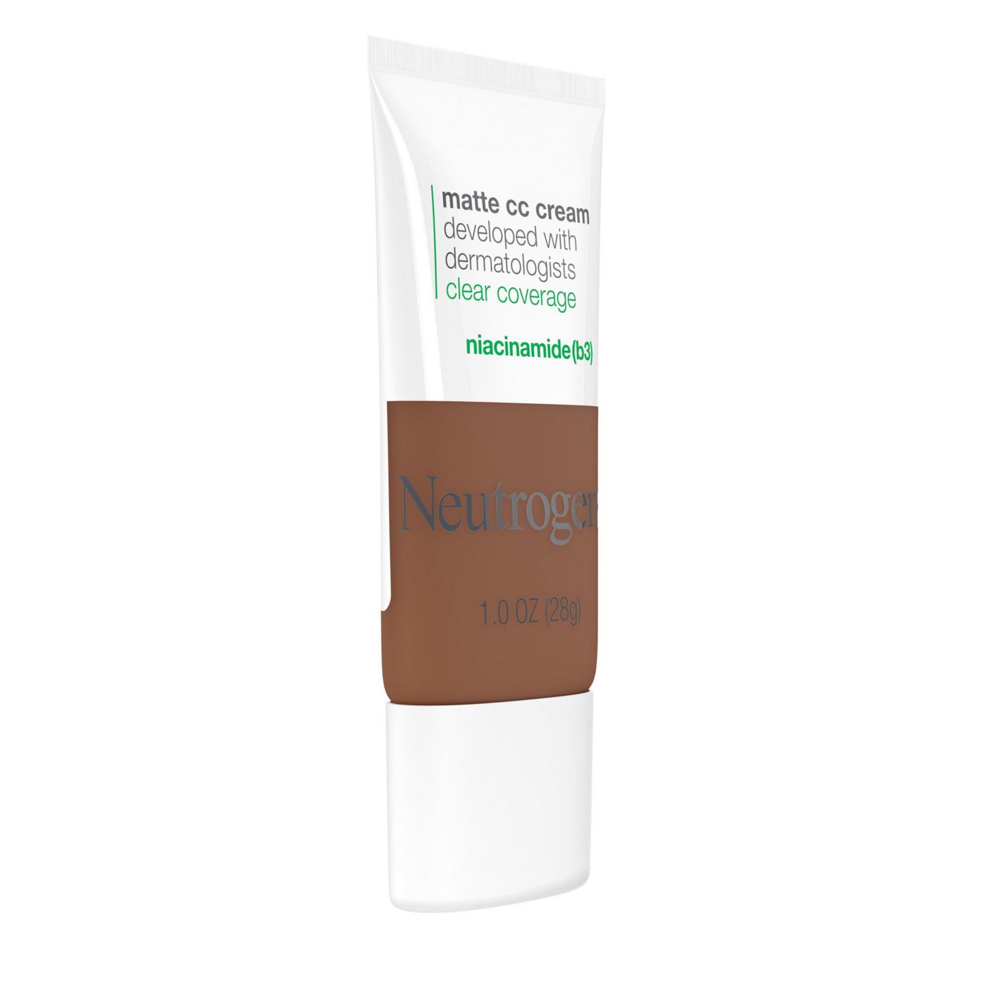 Neutrogena Clear Coverage Flawless Matte CC Cream Cinnamon; image 3 of 5