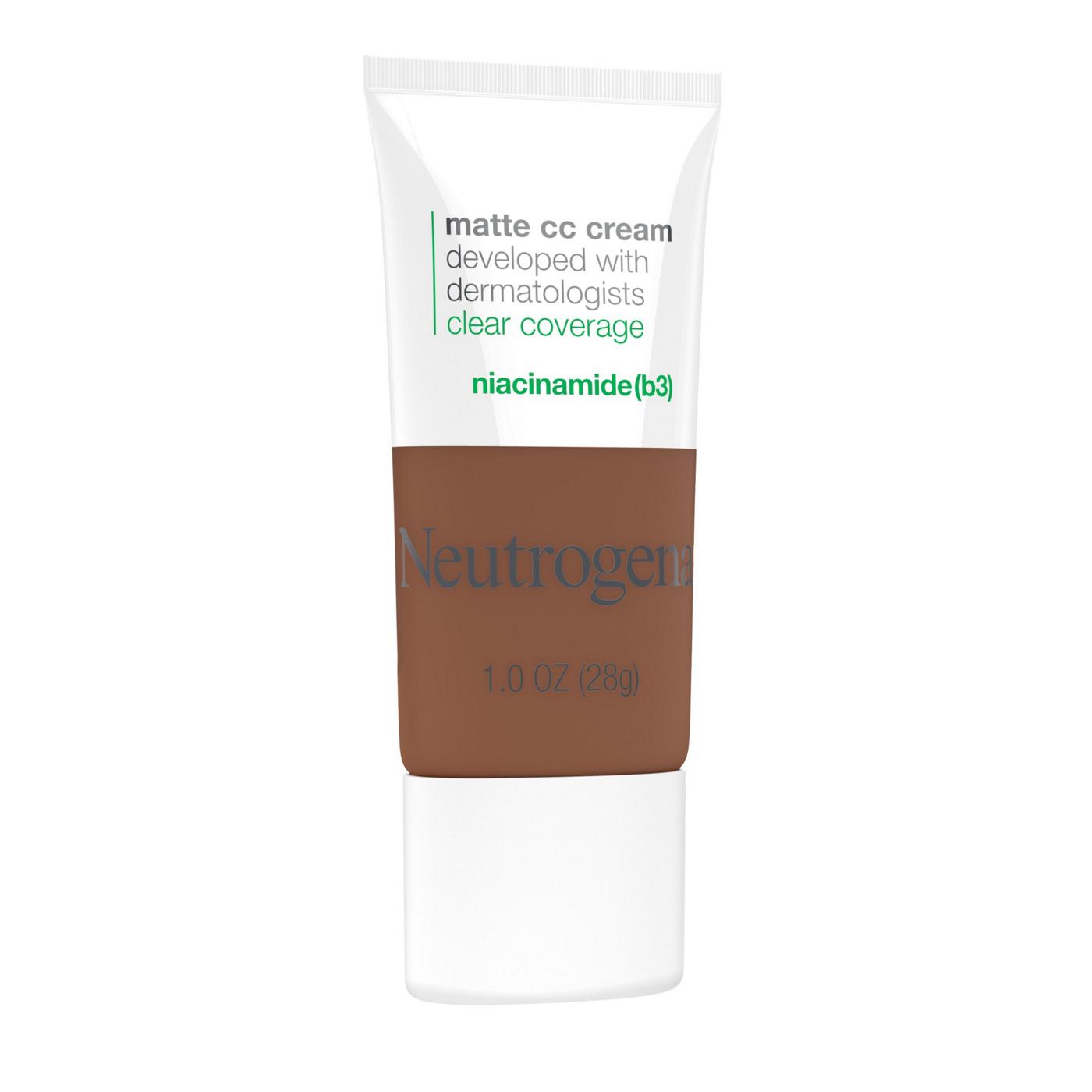 Neutrogena Clear Coverage Flawless Matte CC Cream Cinnamon; image 4 of 5