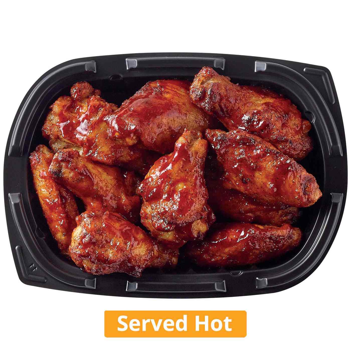 Meal Simple by H-E-B Seasoned Chicken Wings - Kansas City-Style BBQ - Small (Sold Hot); image 1 of 2