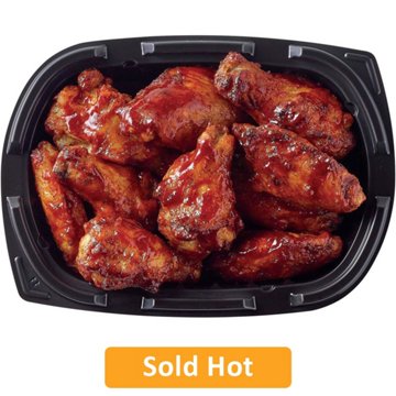Meal Simple by H-E-B Seasoned Chicken Wings - Kansas City-Style BBQ - Small (Sold Hot)