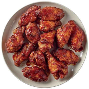 Meal Simple by H-E-B Seasoned Chicken Wings - Kansas City-Style BBQ - Small (Sold Hot)