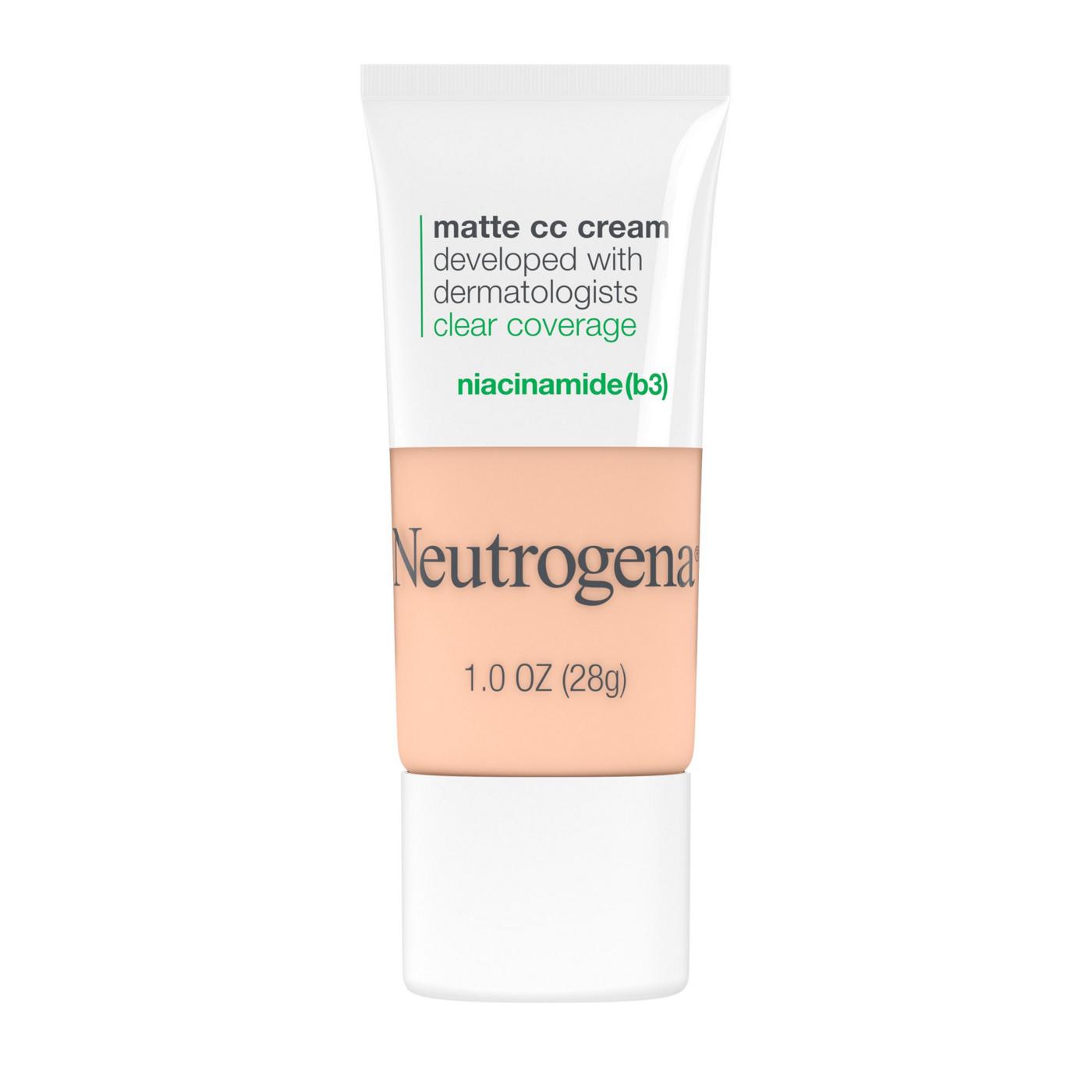 Neutrogena Clear Coverage Flawless Matte CC Cream Shell; image 1 of 5