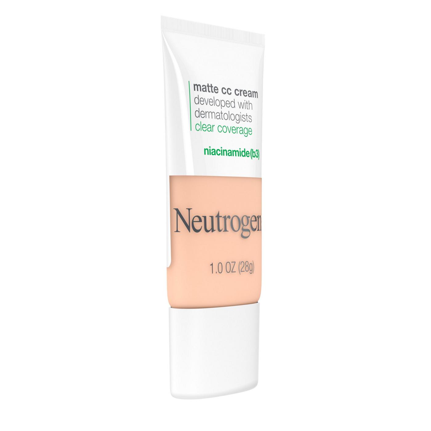 Neutrogena Clear Coverage Flawless Matte CC Cream Shell; image 3 of 5