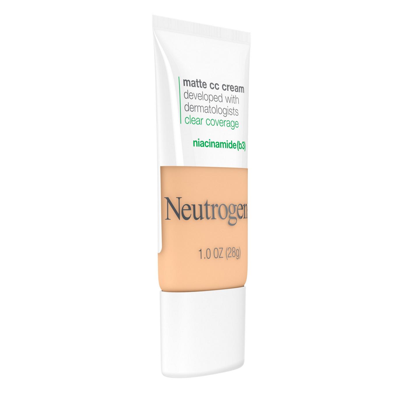 Neutrogena Clear Coverage Flawless Matte CC Cream Porcelain; image 3 of 5