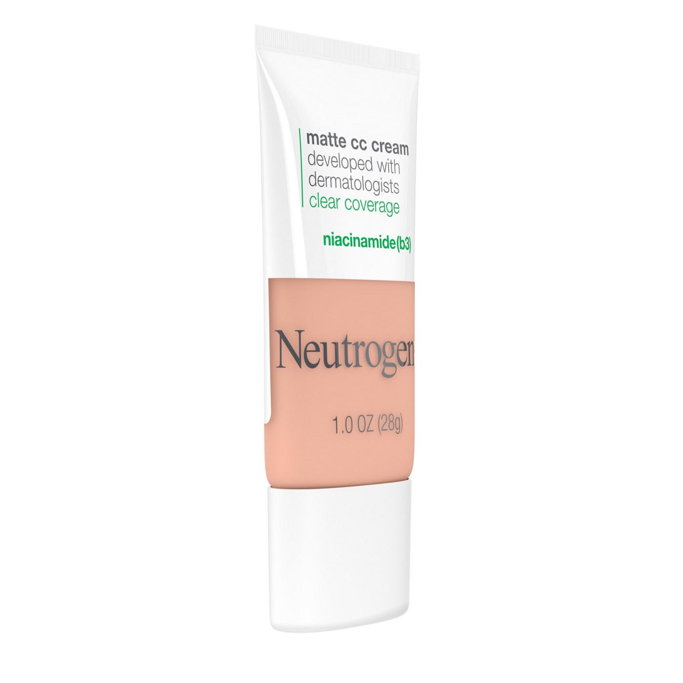 Neutrogena Clear Coverage Flawless Matte CC Cream Vanilla; image 3 of 5