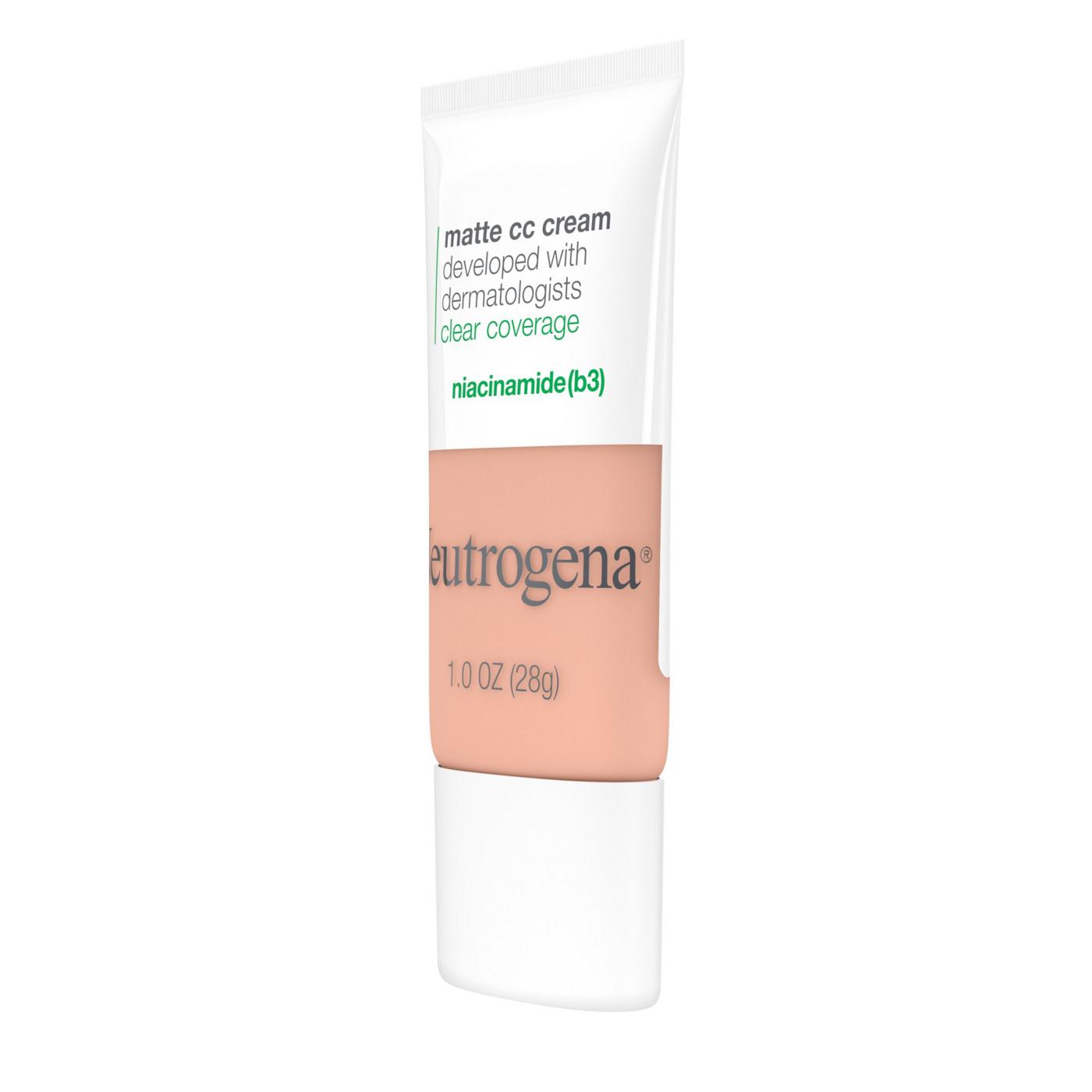 Neutrogena Clear Coverage Flawless Matte CC Cream Vanilla; image 5 of 5