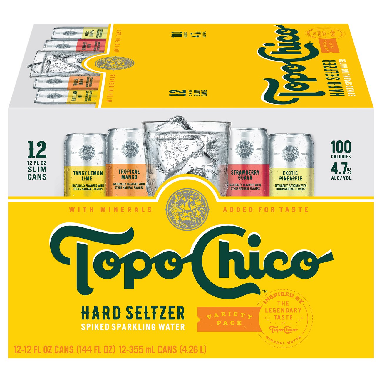 Topo Chico Hard Seltzer Variety Pack 24/12 oz cans - Beverages2u