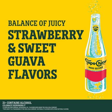 Topo Chico Strawberry Guava Hard Seltzer, 24 oz