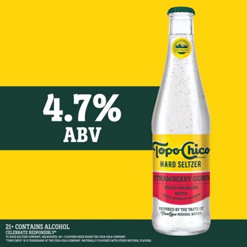 Topo Chico Strawberry Guava Hard Seltzer, 24 oz
