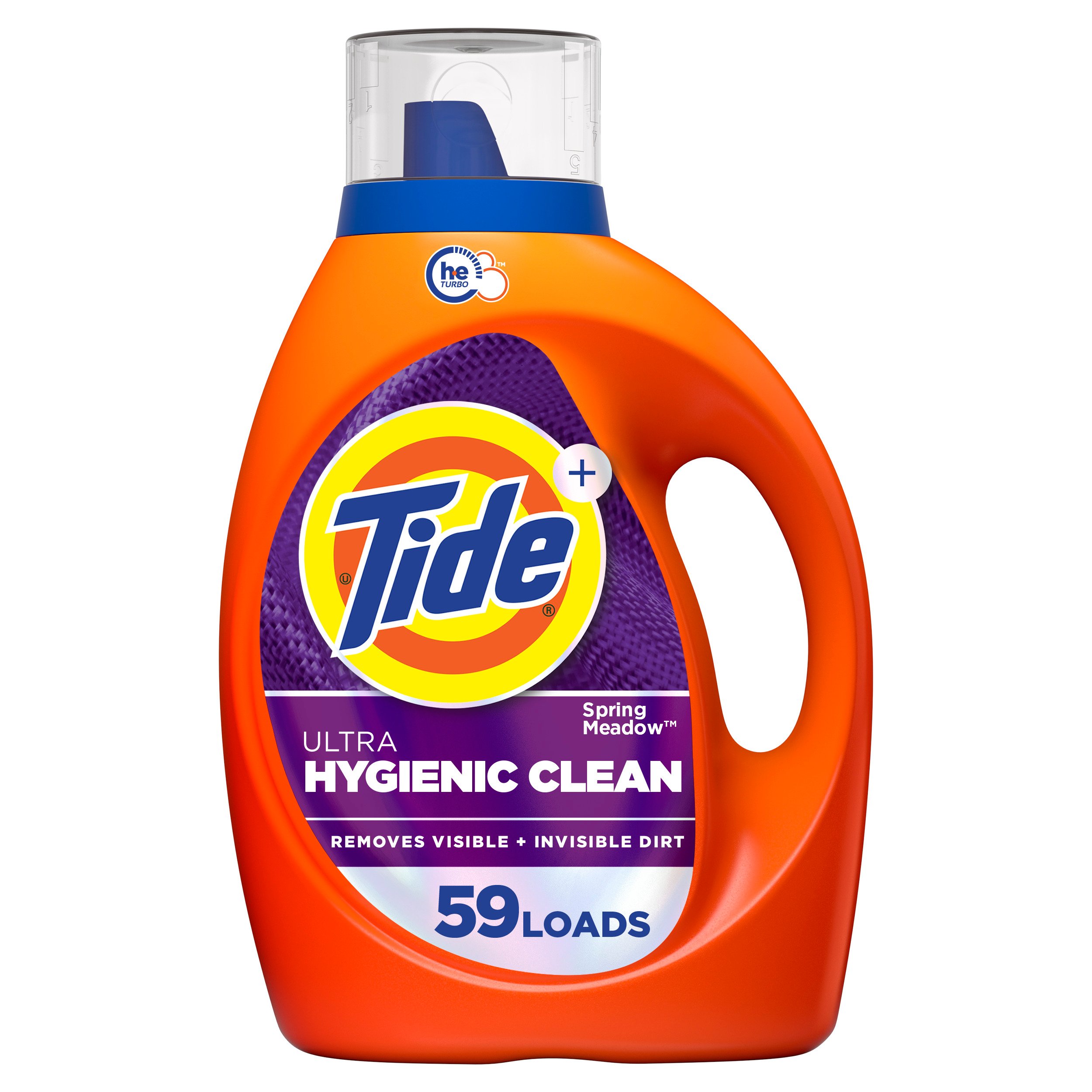 Tide + Hygienic Clean HE Turbo Clean Liquid Laundry Detergent, 59 Loads
