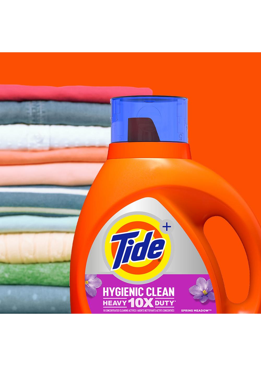 Tide + Hygienic Clean HE Turbo Clean Liquid Laundry Detergent, 59 Loads - Spring Meadow; image 11 of 12