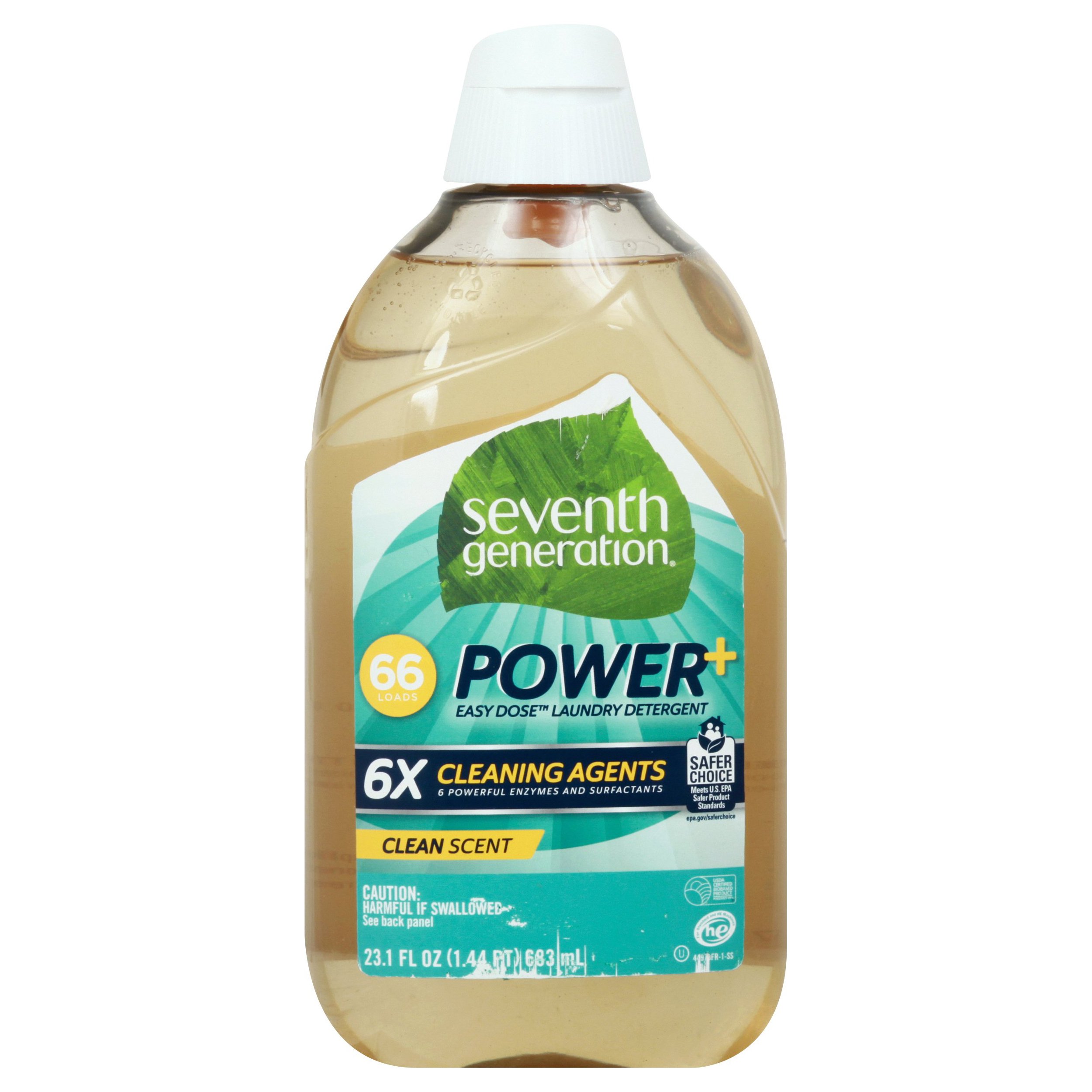 Seventh Generation EasyDose Power + Clean Liquid Laundry Detergent 66