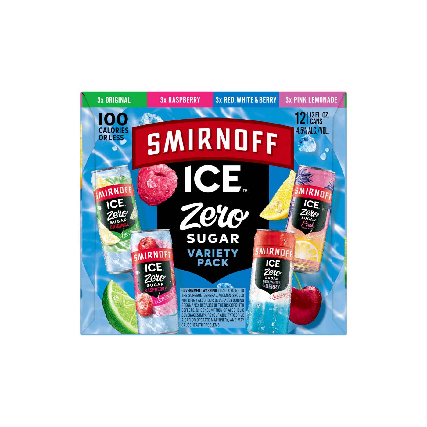 Smirnoff Ice Zero Sugar Variety Box; image 2 of 4