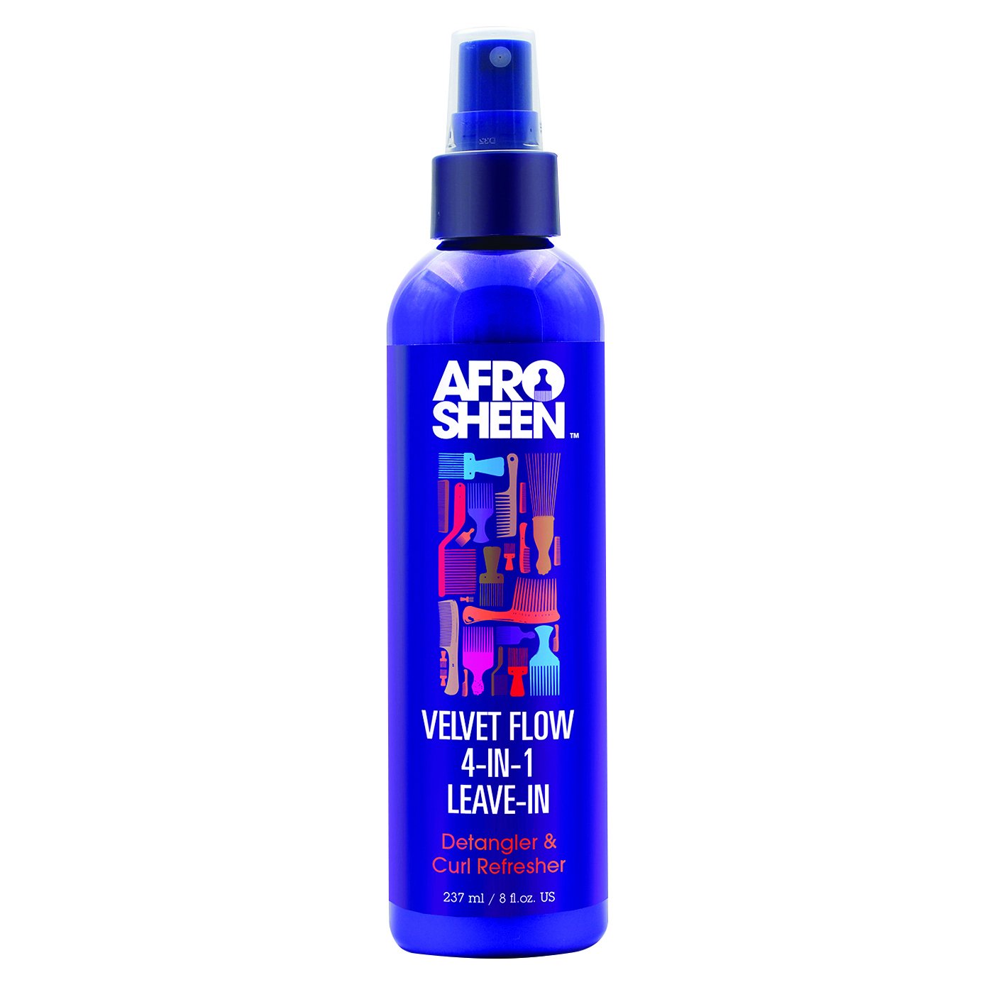 Afro Sheen Velvet Flow 4In1 LeaveIn Detangler & Curl Refresher