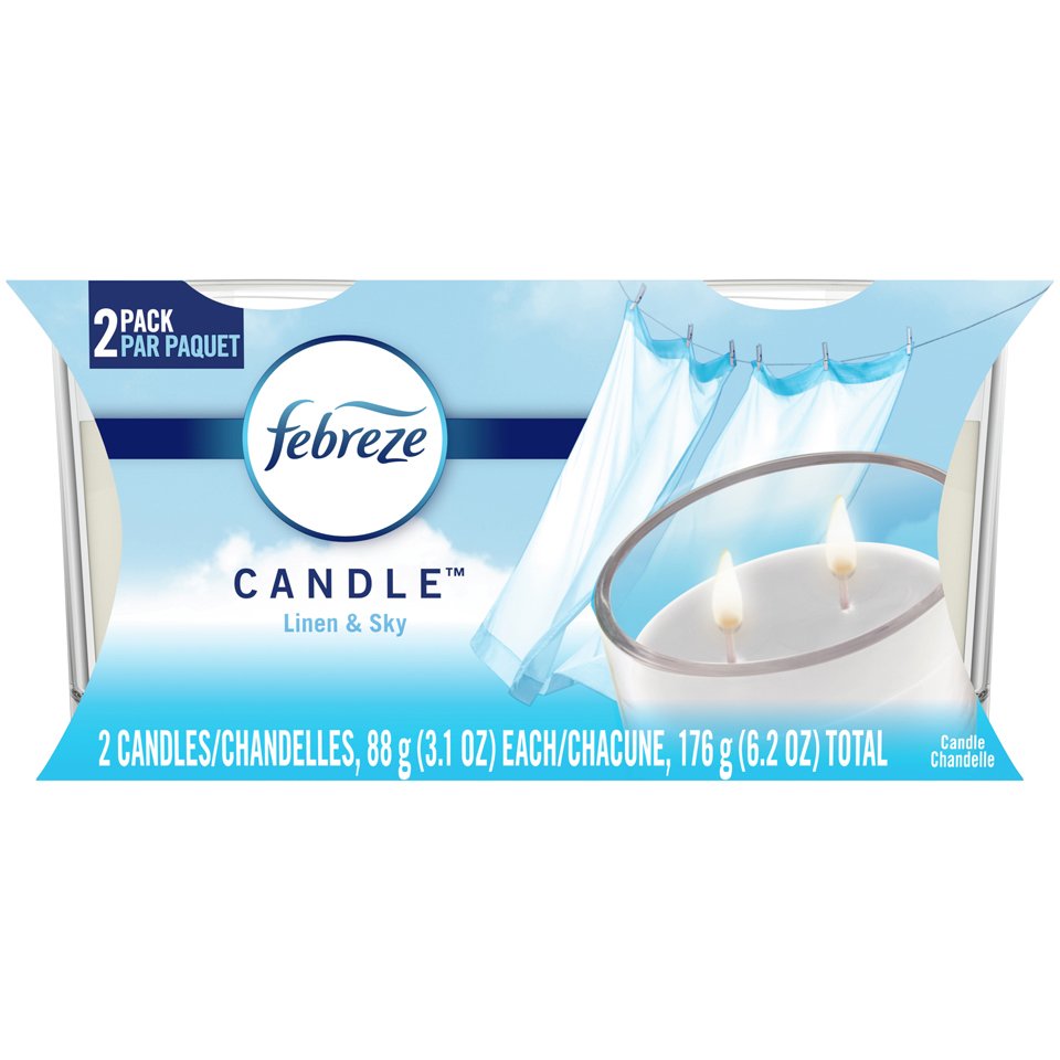 Febreze Candle Linen And Sky Shop Candles at HEB