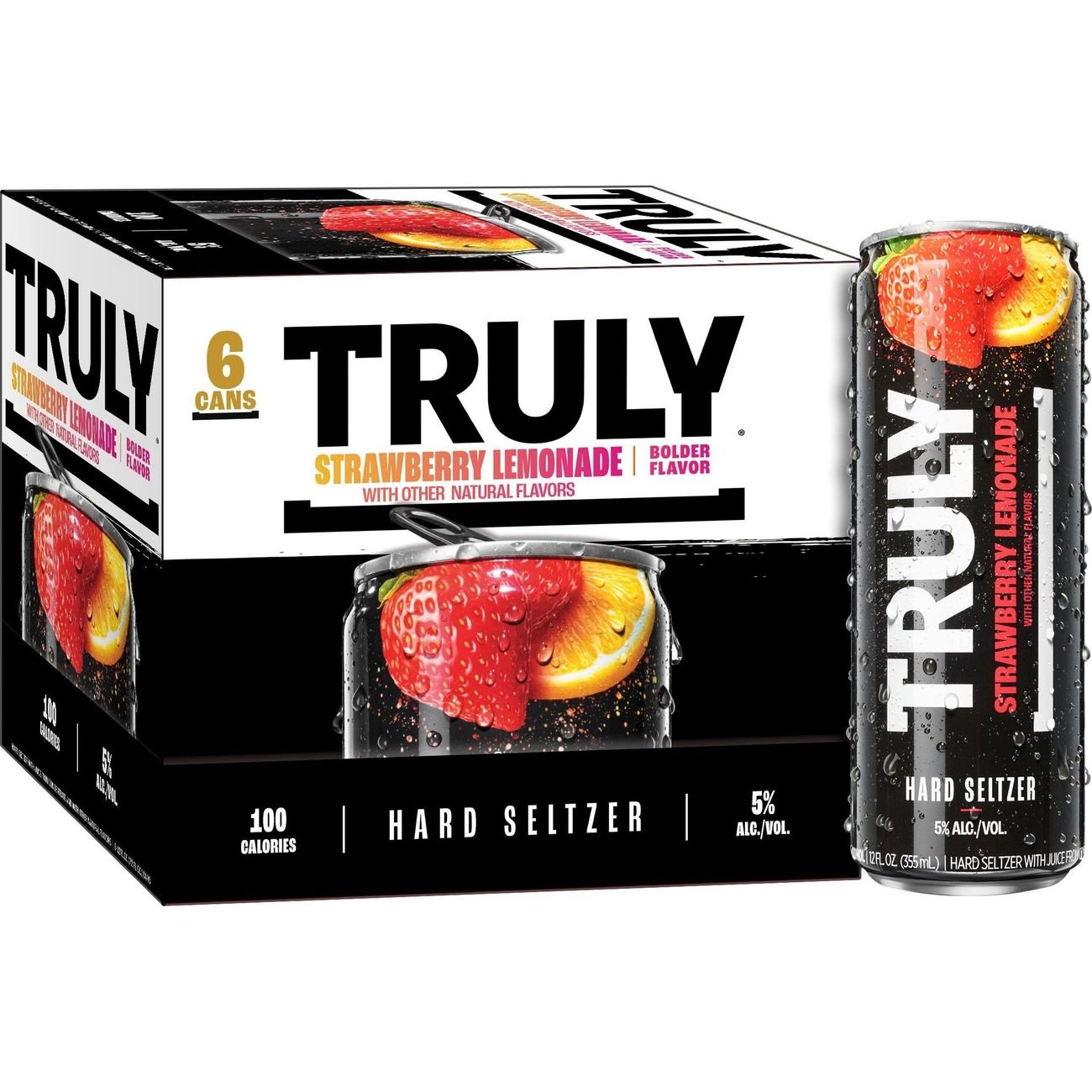 Truly Strawberry Lemonade Hard Seltzer 6 pk Cans Shop Malt Beverages