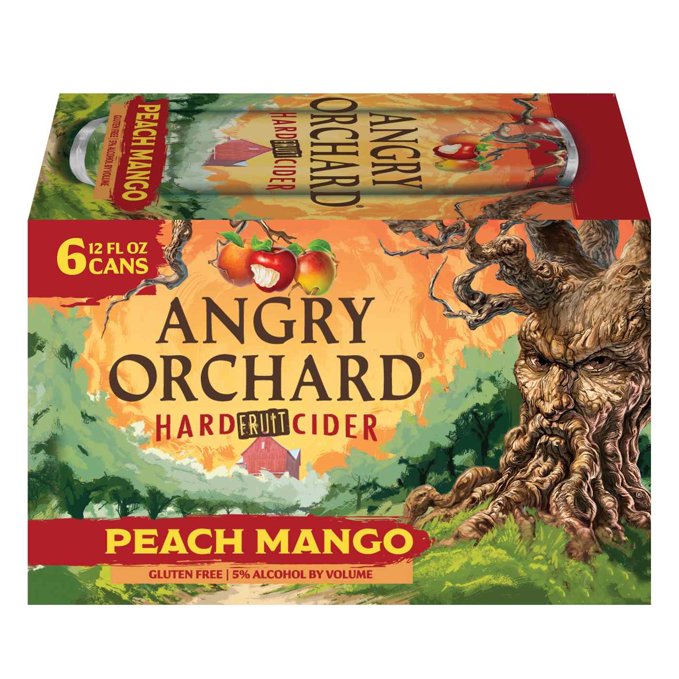 Angry Orchard Peach Mango Hard Fruit Cider 6 pk Cans; image 1 of 3